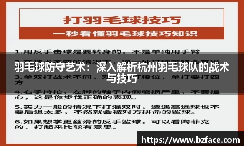 羽毛球防守艺术：深入解析杭州羽毛球队的战术与技巧